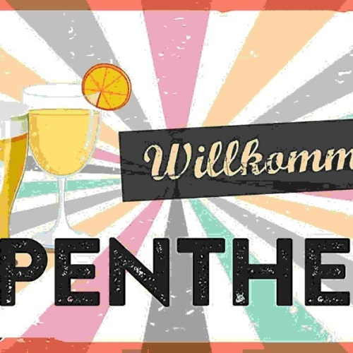 Schild Willkommen Zur Gruppentherapie Alkohol Bier Trinken 27x10 Blech od.Holz