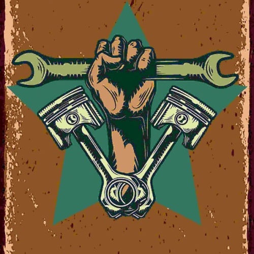 Schild Meine Werkstatt Meine Gesetze Mechaniker Bastler 27x10 Blech od.Holz