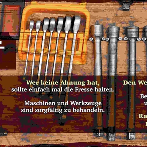 Schild Werkstatt Regeln Offen Zu Werkzeug Ahnung Weisungen 27x10 Blech od.Holz