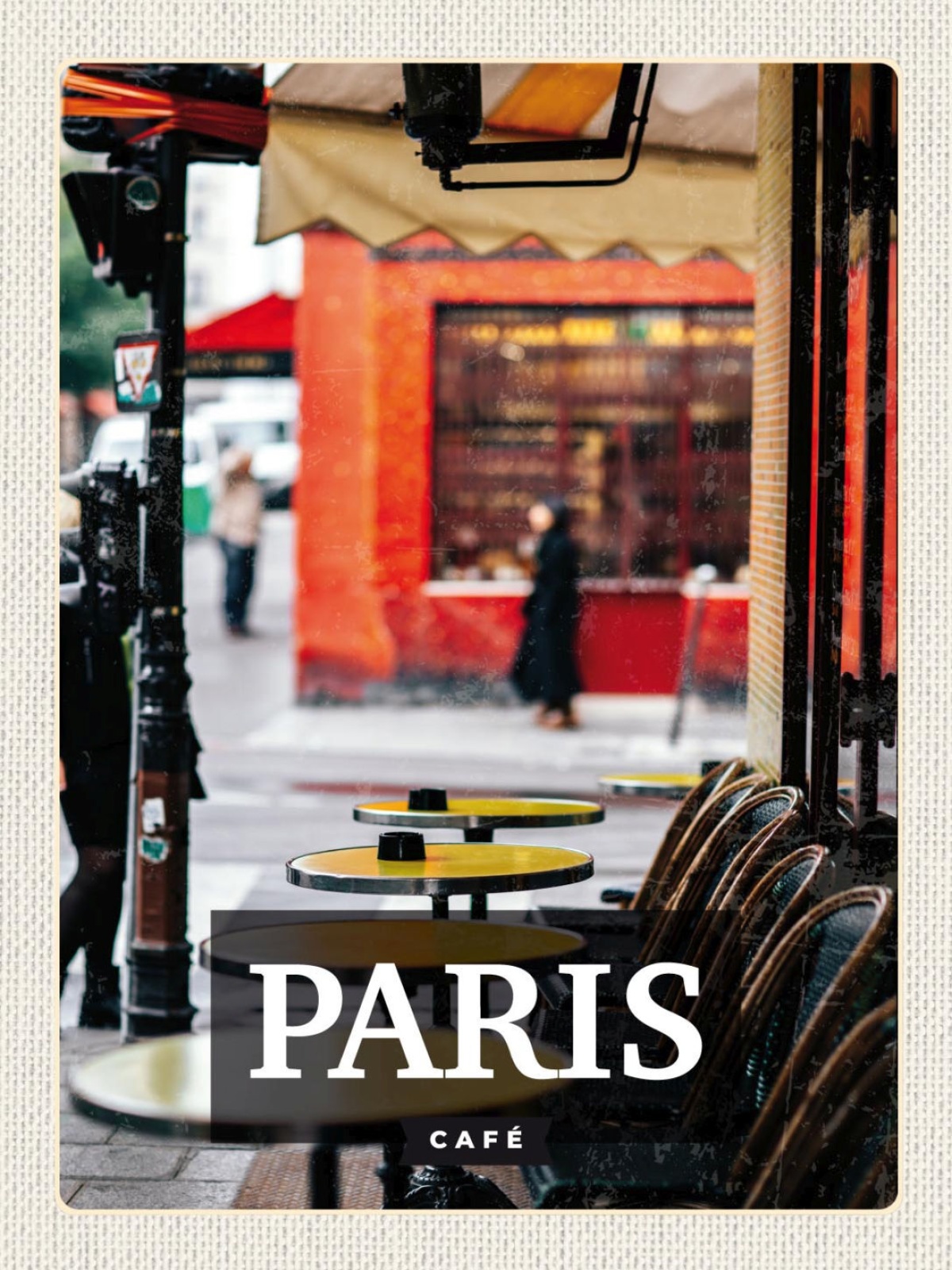 Schild Paris France Frankreich Café Kaffee Haus 12x18 20x0 30x40 Blech od. Holz