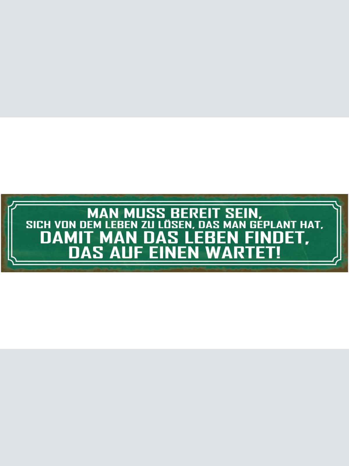 Schild Bereit Sein Sich Von Dem Leben Zu Lösen Das Man Geplant Hat Leben Finden
