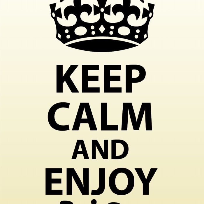 Schild Keep Calm Enjoy life Leben genießen 12x18 / 20x30 / 30x40 Blech od. Holz