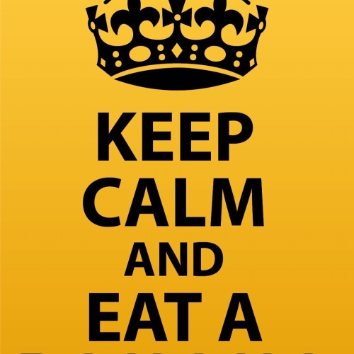 Schild Keep Calm Eat Banana Banane Essen 12x18 / 20x30 / 30x40 Blech od. Holz