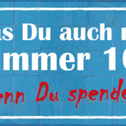 Schild Egal Was Du Auch Machst Gib Immer 100% Es Sei Denn Du Spendest Blut 27x10