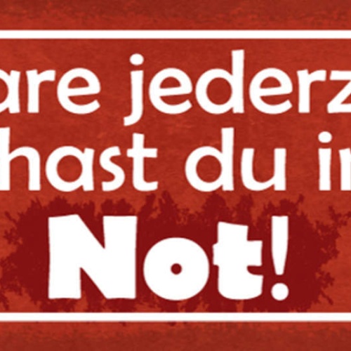 Schild Spare Jederzeit Dann Hast Du Immer Not Geld Pleite 27x10 Blech od.Holz