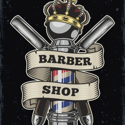 Schild Barber Shop Friseur Haar Stylist Haare 12x18 20x30 30x40 Blech/Holz