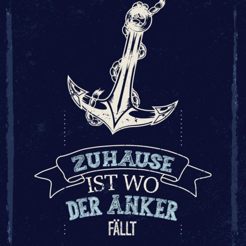 Schild Zuhause Ist Wo Der Anker Fällt Schiff Hafen 12x18 20x30 30x40 Blech/Holz