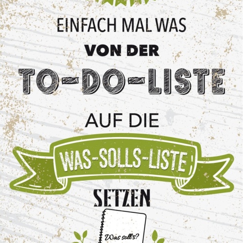 Schild Von To-Do Liste Auf Was-Solls Liste Setzen 12x18 20x30 30x40 Blech/Holz