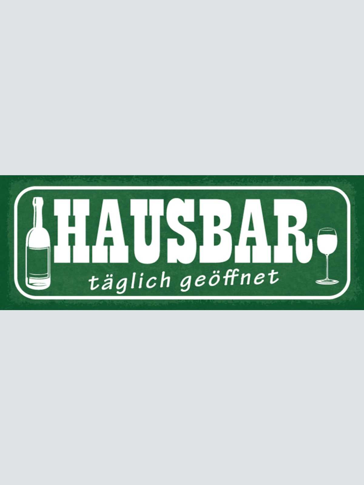 Schild Haus Bar Täglich Geöffnet Alkohol Drink Cocktail Bier 27x10 Blech od.Holz