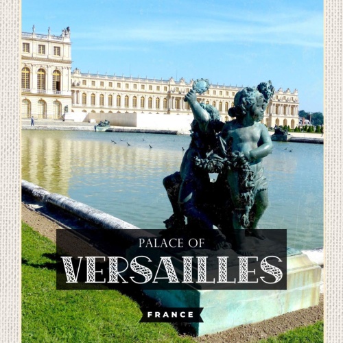 Schild Palace Versailles France Frankreich Garten 12x18 20x30 30x40 Blech/Holz