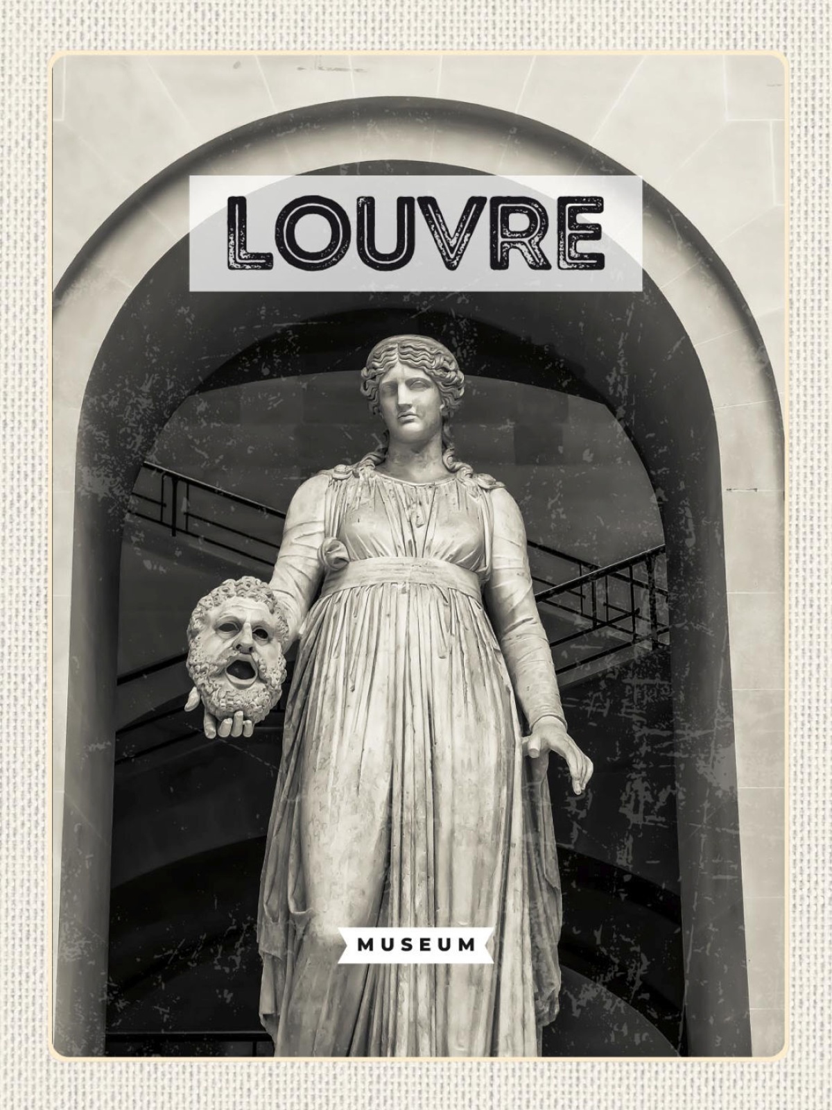 Schild Louvre Museum Paris Frankreich Kunst Palast 12x18 20x30 30x40 Blech/Holz