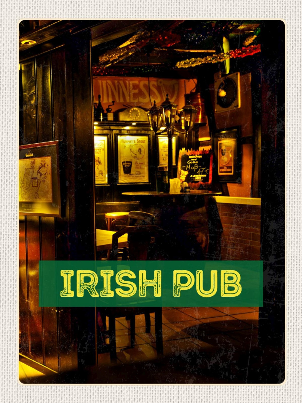 Schild Irish Pub Ireland Irland Bier Alkohol Bar 12x18 20x30 30x40 Blech/Holz