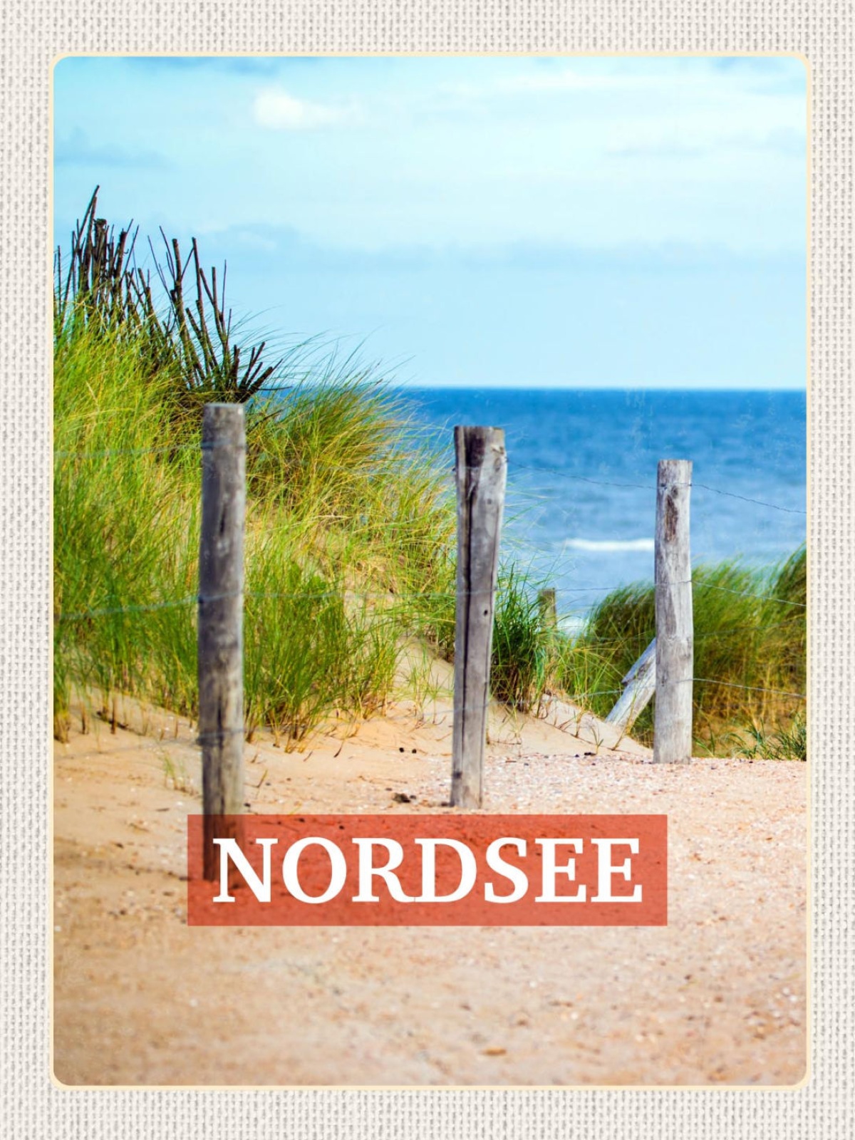 Schild Nordsee Küste Strand Pfosten Meer D EU 12x18 20x30 30x40 Blech/Holz