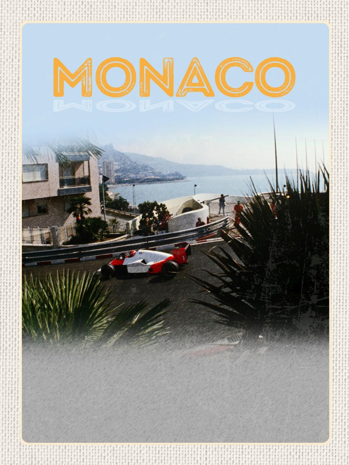 Schild Monaco Fürstentum Formel1 Rennen Monte Carlo 12x18 20x30 30x40 Blech/Holz