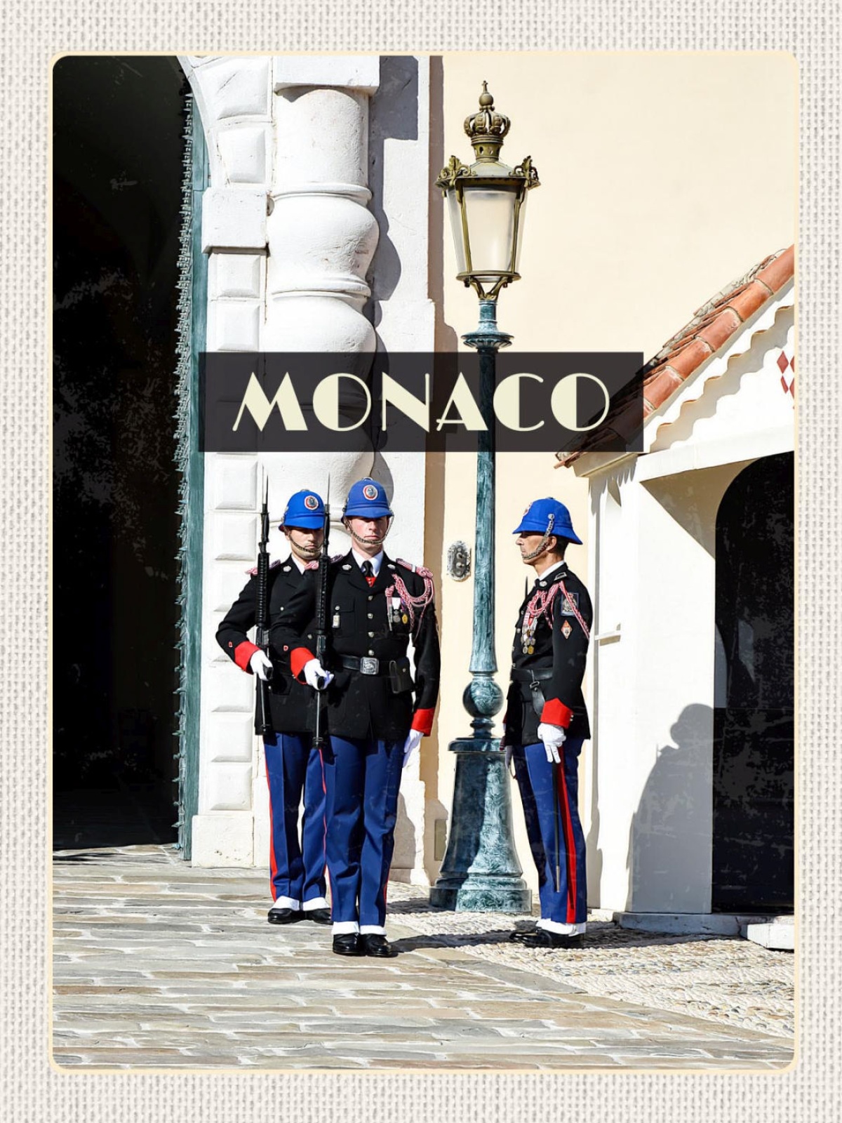 Schild Monaco Fürstentum Fũrstenpalast Wache 12x18 20x30 30x40 Blech/Holz