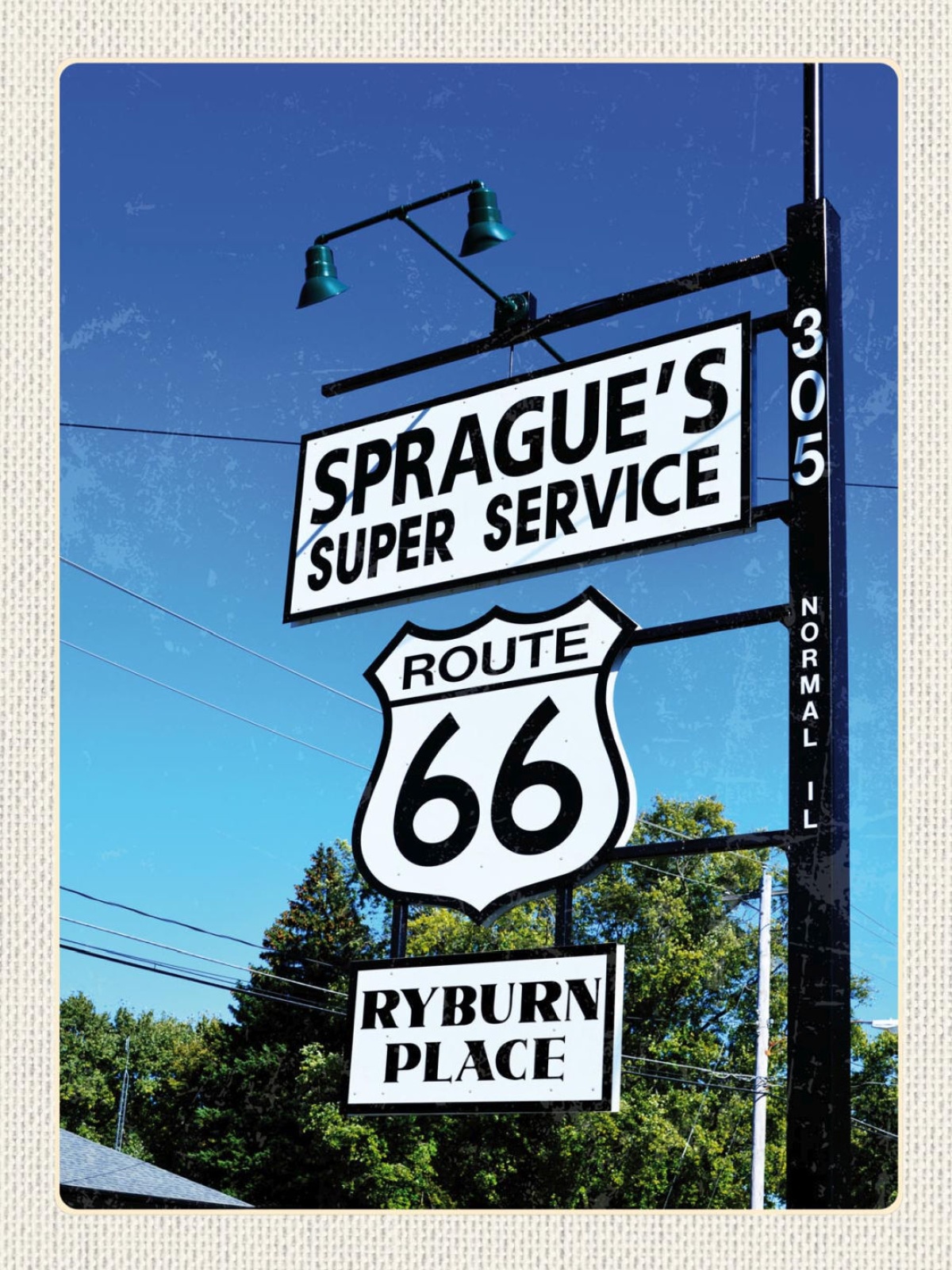 Schild Route 66 Wegweiser Service Highway USA 12x18 20x30 30x40 Blech/Holz