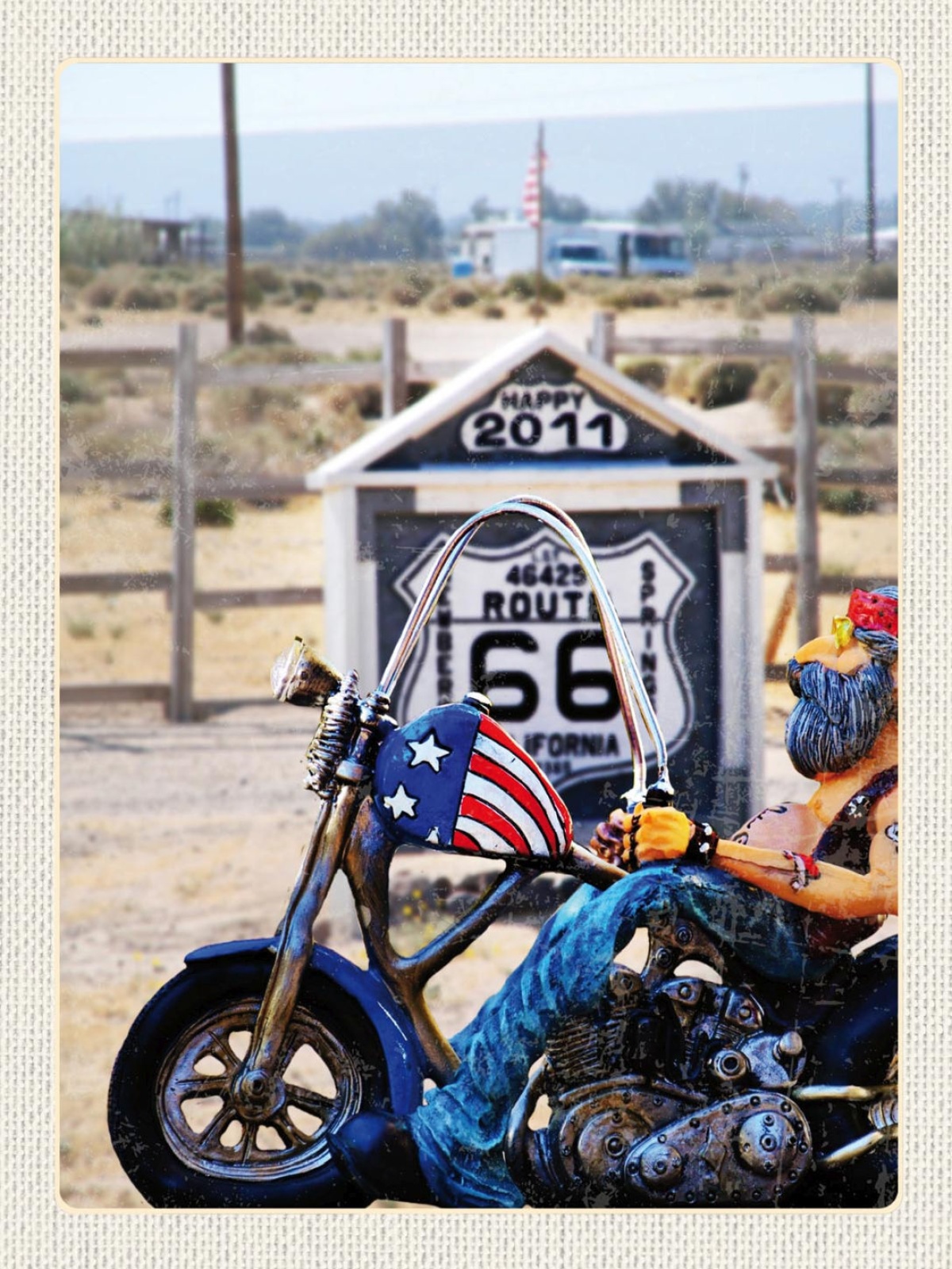 Schild Route 66 Motorrad Fernstraße Highway USA 12x18 20x30 30x40 Blech/Holz