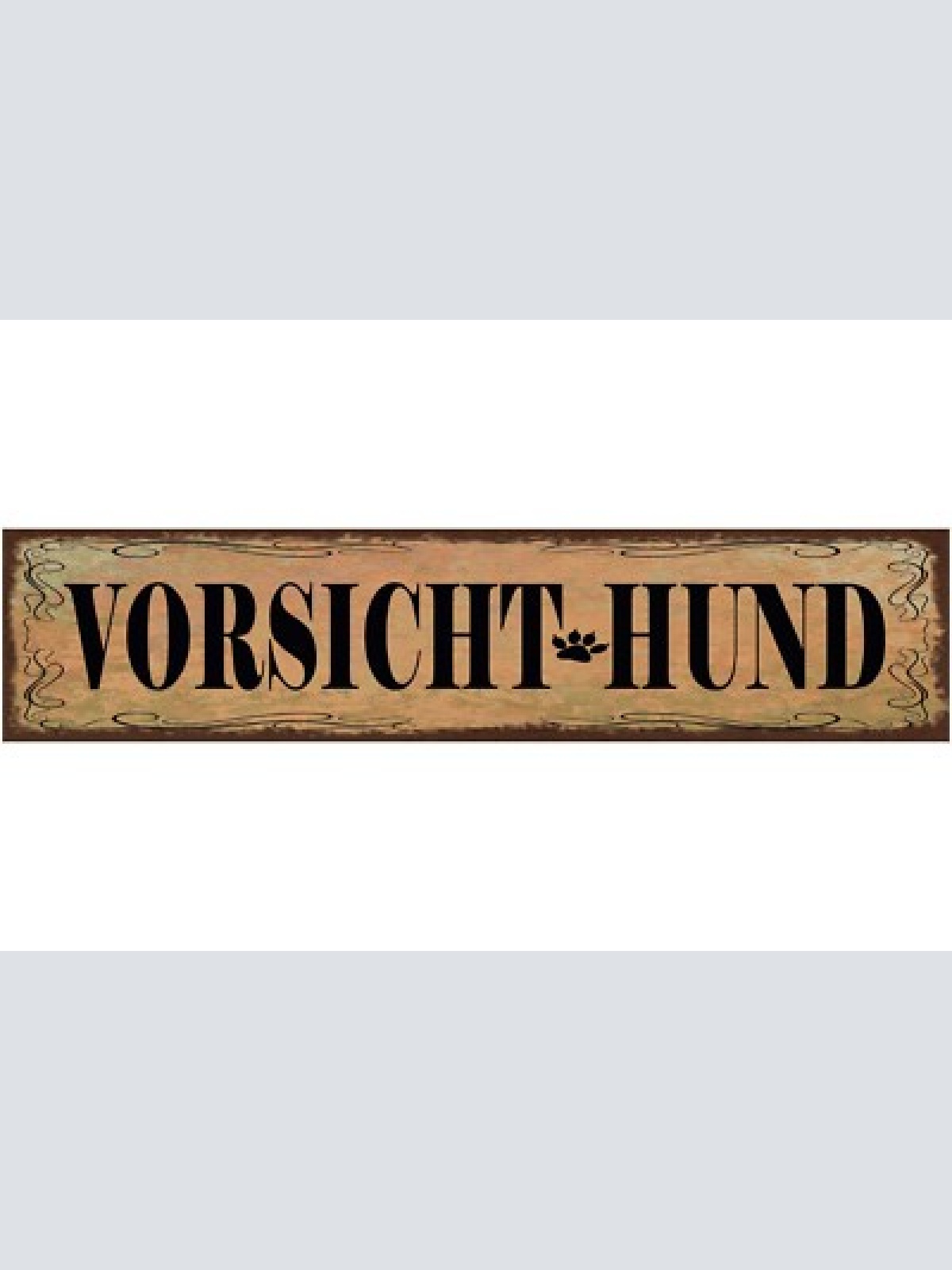 Schild vorsicht hund achtung wachhund haus tier liebe 46 x 10 blech od. holz