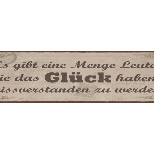 Schild Es Gibt Eine Menge Leute Die Das Glück Haben Missverstanden Zu Werden