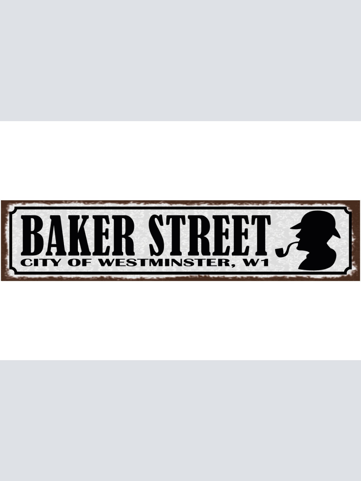 Schild Baker Street City Of Westminster W1 London GB UK 46 x 10 Blech od. Holz