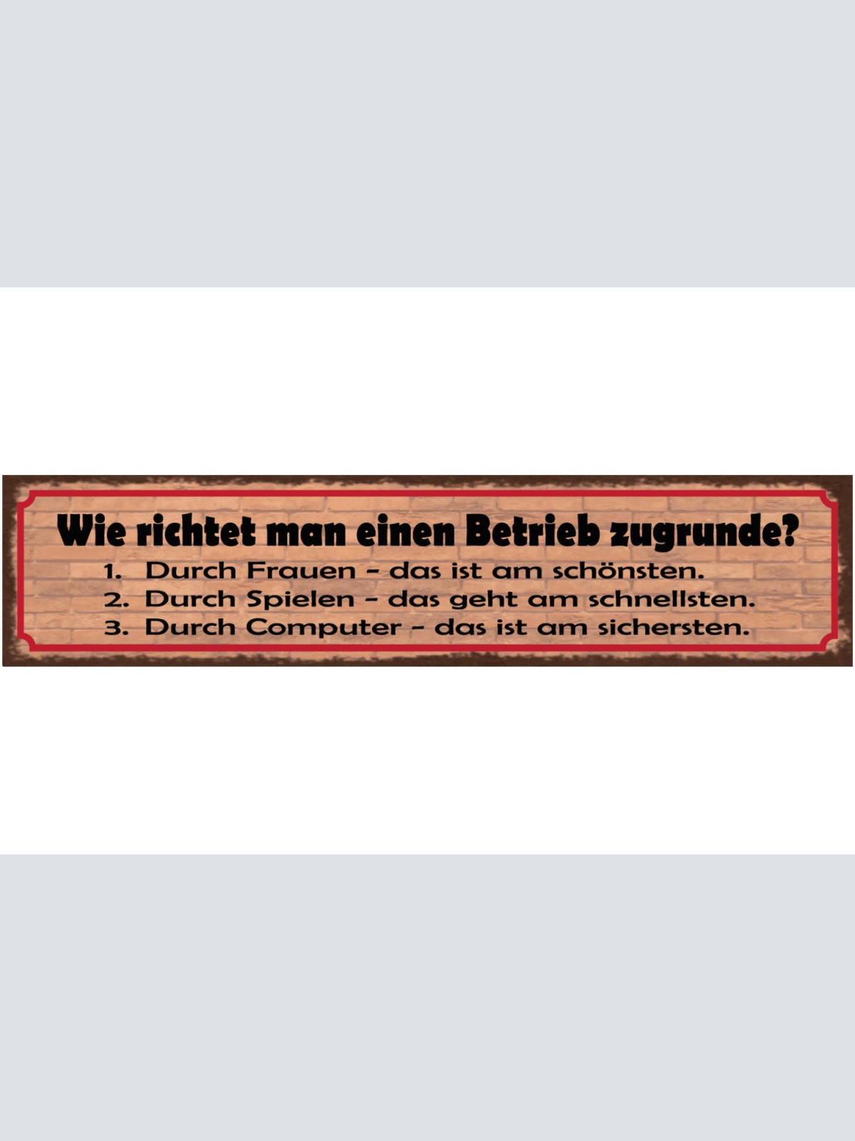 Schild Wie Richtet Man Einen Betrieb Zugrunde? Durch Frauen Spielen Computer