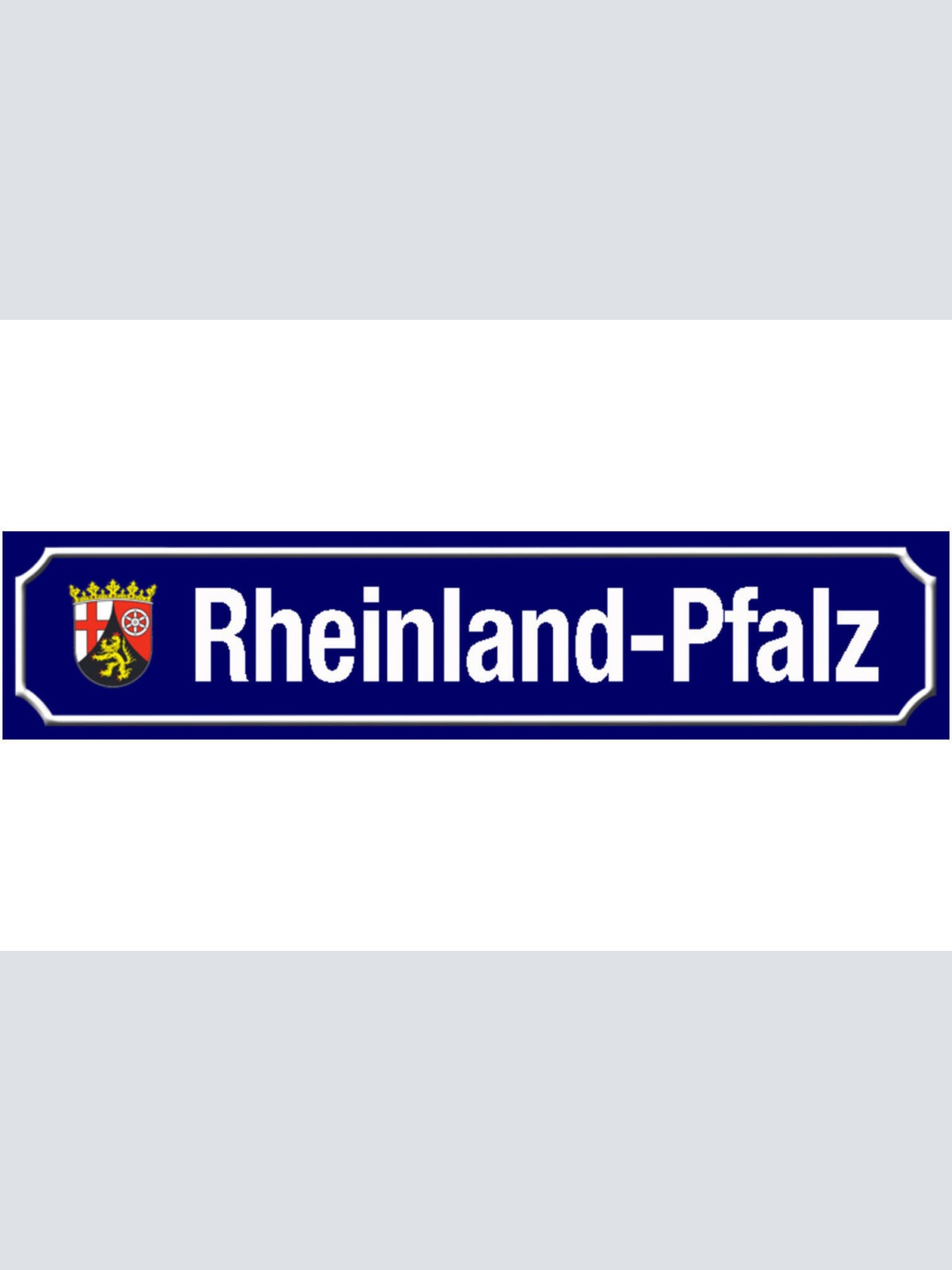 Schild Rheinland Pfalz Deutschland Ort Straße Platz 46 x 10 Blech od. Holz