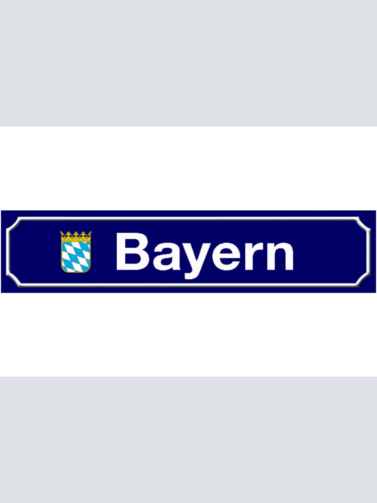 Schild Bayern Deutschland Bundesland Ort Straße Platz 46 x 10 Blech od. Holz