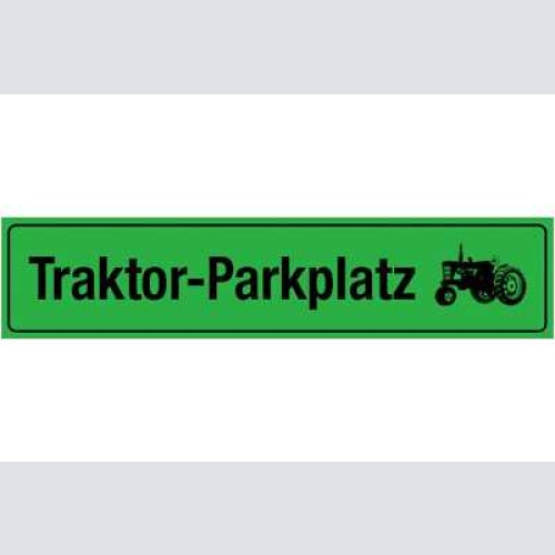 Schild traktor parkplatz parken bauer bauernhof farm 46 x 10 blech od. holz