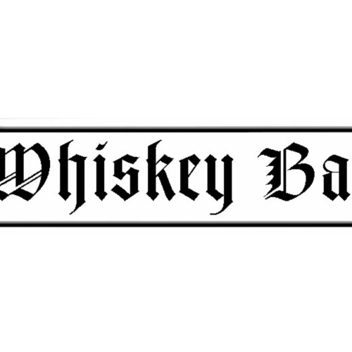 Schild Whiskey Bar Whisky Alkohol Spirituose Lokal Glas 46 x 10 Blech od. Holz