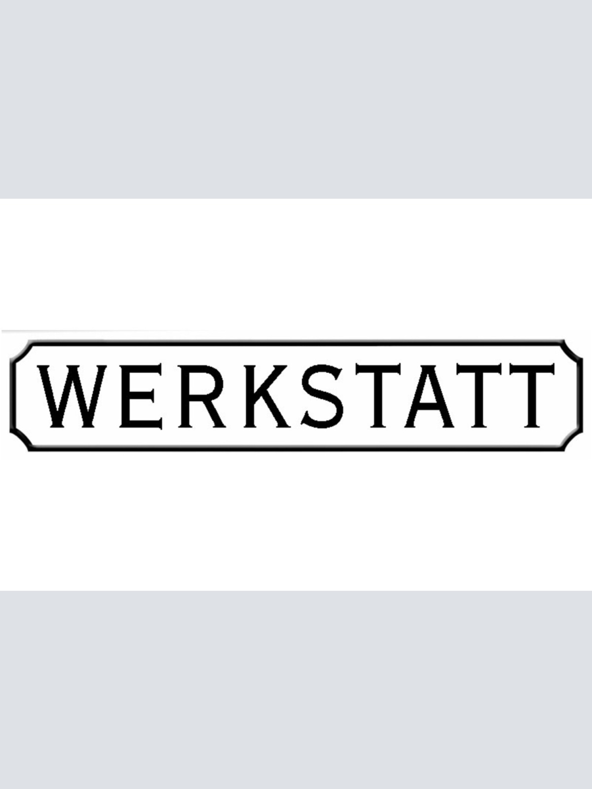 Schild Werkstatt Werkzeug Heimwerker Bastler Techniker 46 x 10 Blech od. Holz