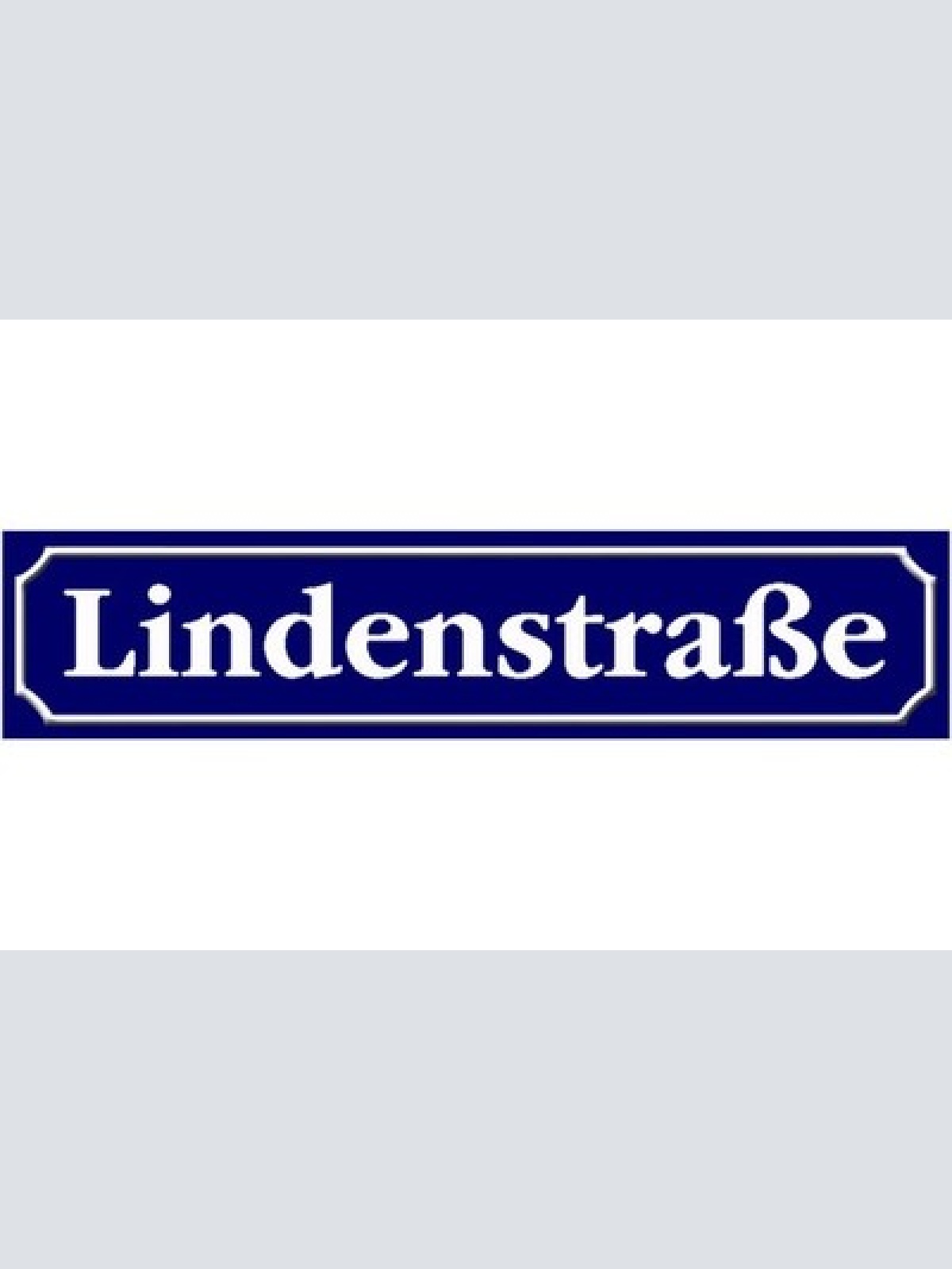 Schild Lindenstraße TV Serie Soap Ort Straße Platz 46 x 10 Blech od. Holz