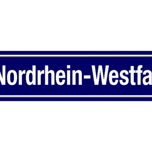 Schild Nordrhein Westfalen Deutschland Ort Straße Platz 46 x 10 Blech od. Holz