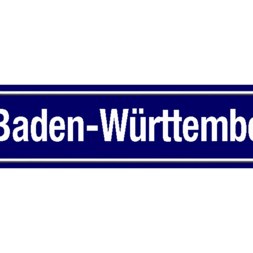 Schild Baden Württemberg Deutschland Ort Straße Platz 46 x 10 Blech od. Holz