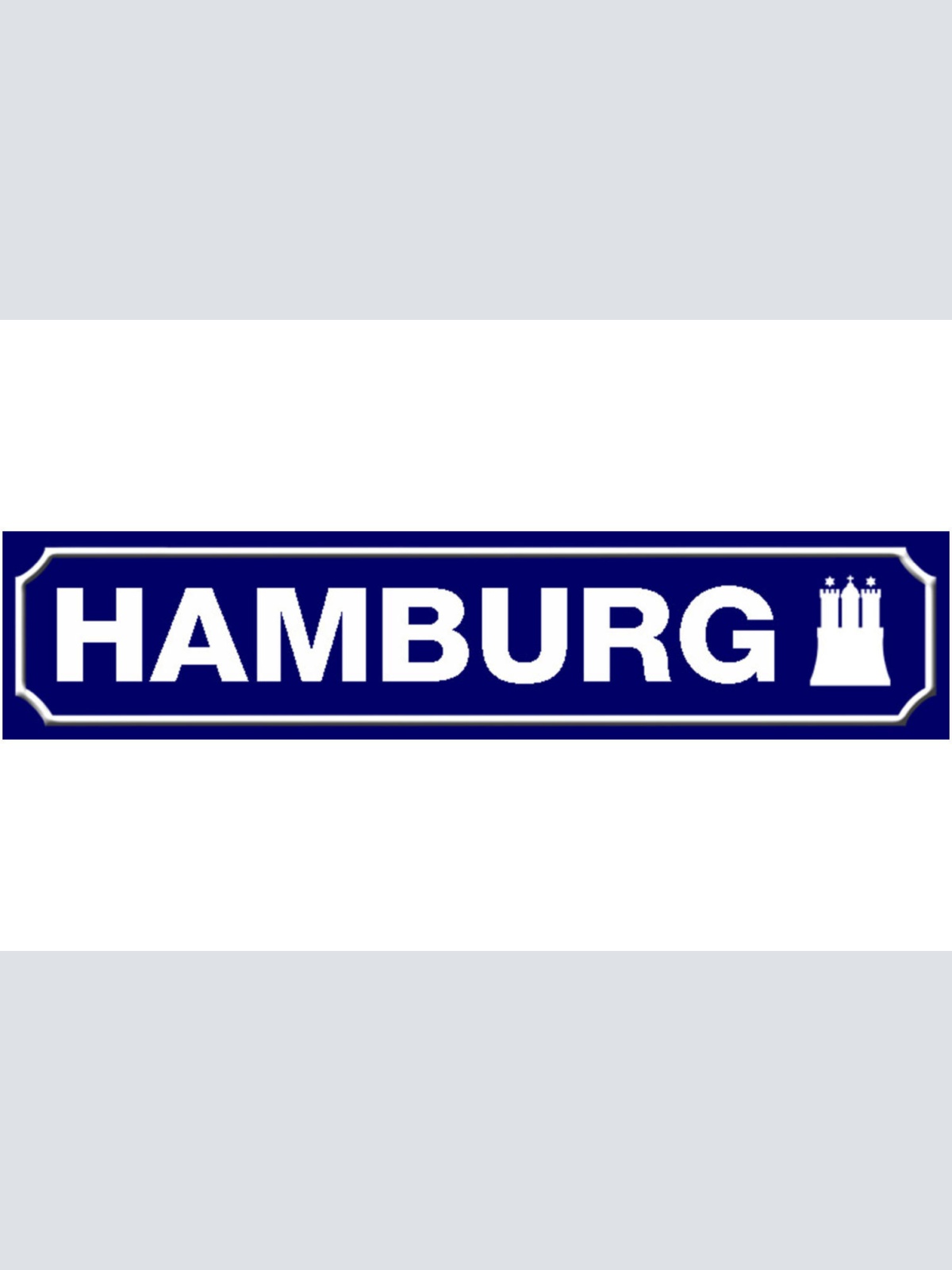 Schild Hamburg Stadt Deutschland Ort Straße Platz 46 x 10 Blech od. Holz