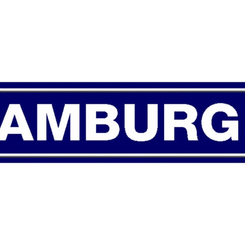 Schild Hamburg Stadt Deutschland Ort Straße Platz 46 x 10 Blech od. Holz