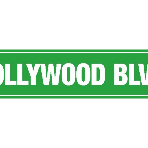 Schild Hollywood Blvd Boulevard LA USA Ort Straße Platz 46 x 10 Blech od. Holz