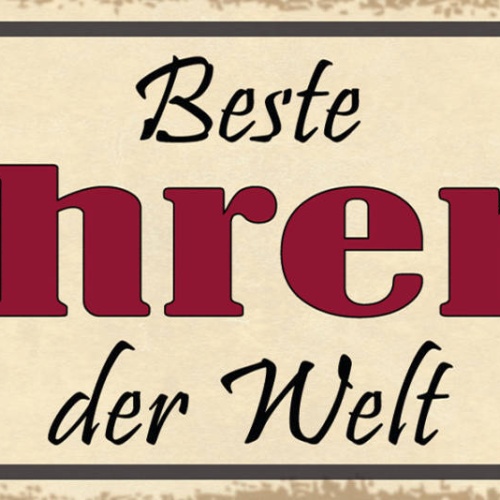 Schild Beste Lehrerin Der Welt Schule Klasse Ausbilderin 27x10 Blech od.Holz