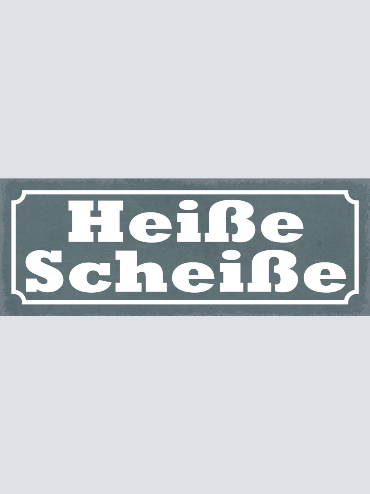 Schild Heiße Scheiße Neuester Trend Gerade Angesagt In Sein 27x10 Blech od.Holz