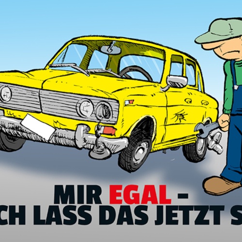 Schild Spruch Mir egal Ich lass das jetzt so Heimwerker JW