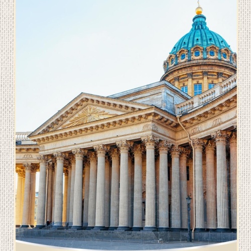 Schild Saint Petersburg Russia Kasaner Kathedrale 12x18 20x30 30x40 Blech/Holz