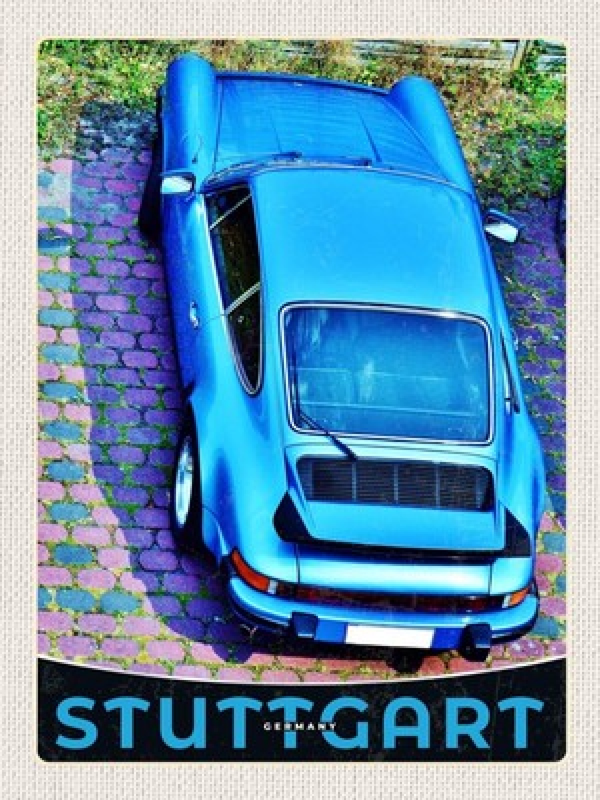 Schild Stuttgart Germany Deutschland Porsche Auto 12x18 20x30 30x40 Blech/Holz