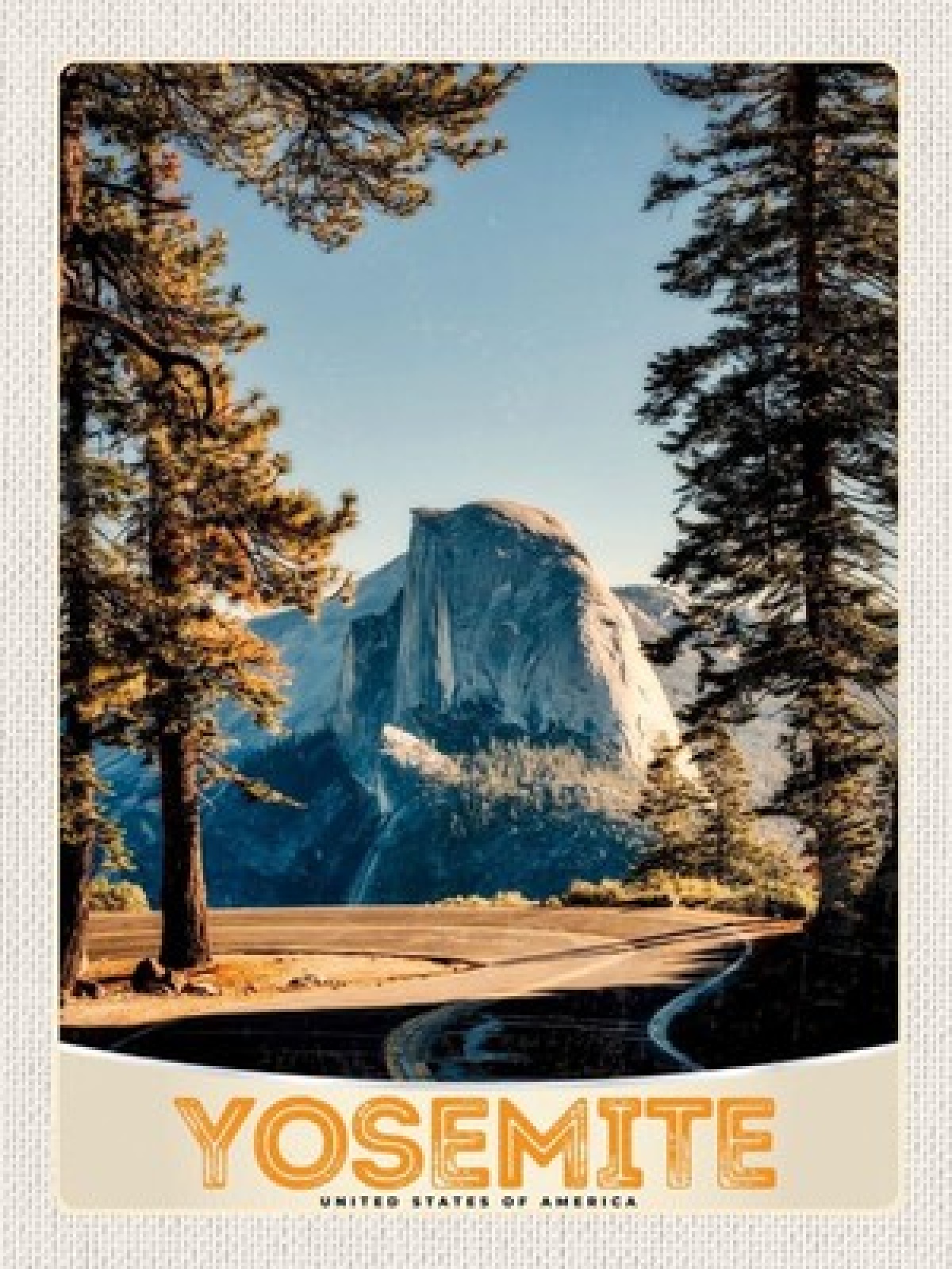Schild Yosemite USA National Park Kalifornien 12x18 20x30 30x40 Blech/Holz