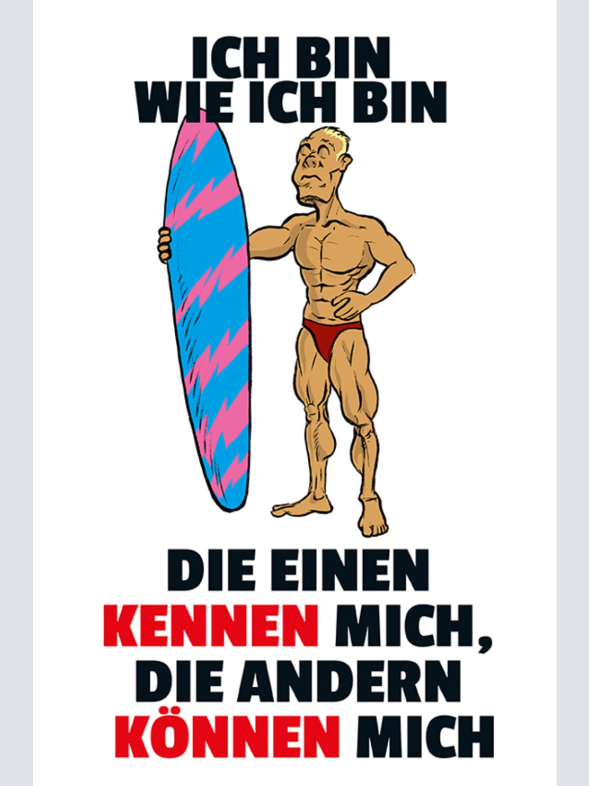 Schild Spruch Ich bin wie ich bin Die einen kennen mich die anderen können JW