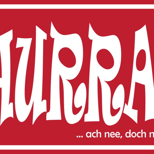 Schild Spruch HURRA! ach nee doch nicht Begeisterung JW