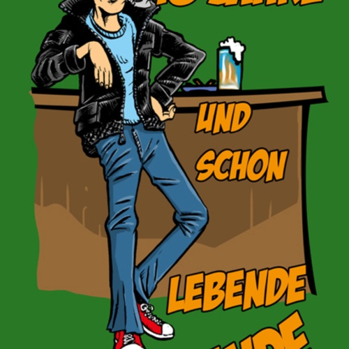 Schild Spruch 18 Jahre und schon lebende Legende JW