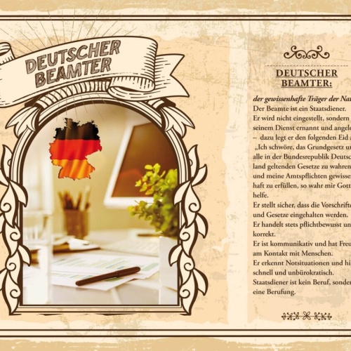 Schild Deutscher Beamter Beruf Deutschland Amt 12x18 20x30 30x40 Blech/Holz