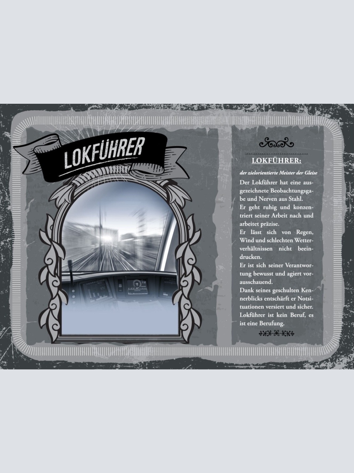 Schild Lokführer Beruf Lok Zugführer Eisenbahn Zug 12x18 20x30 30x40 Blech/Holz