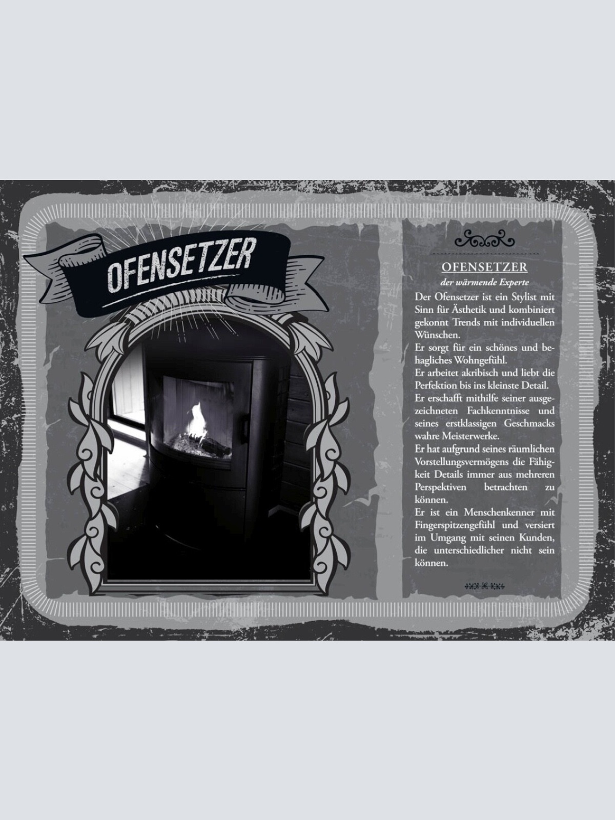 Schild Ofensetzer Beruf Handwerker Ofenbauer Ofen 12x18 20x30 30x40 Blech/Holz