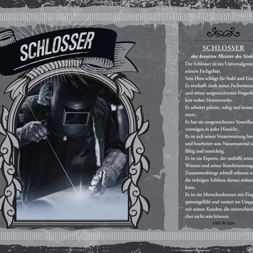Schild Schlosser Beruf Schlosserei Handwerker 12x18 20x30 30x40 Blech/Holz