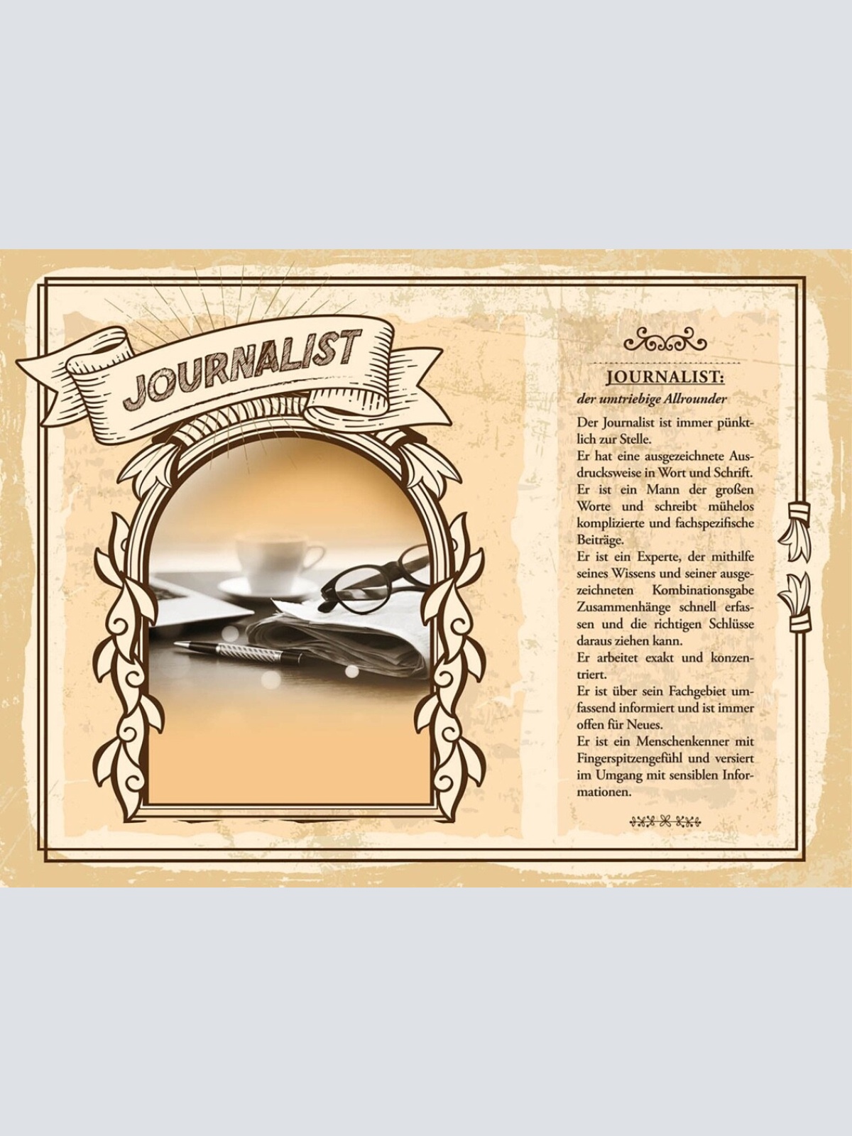 Schild Journalist Beruf Nachrichten Redaktion 12x18 20x30 30x40 Blech/Holz